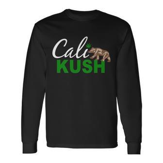 Cali Kush Weed California Republic Tshirt Long Sleeve T-Shirt - Monsterry DE