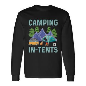Camping In Tents Long Sleeve T-Shirt - Monsterry UK