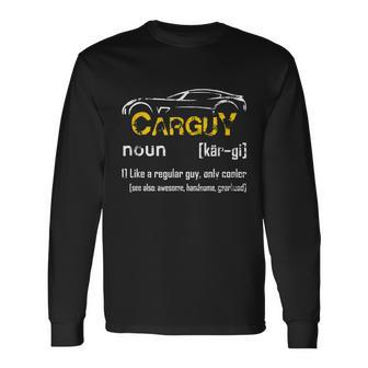 Car Guy Vintage Car Guy Definition Mechanic Long Sleeve T-Shirt - Thegiftio UK