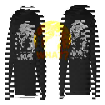 Cat What Murderous Black Cat With Knife Halloween Costume V4 Long Sleeve T-Shirt | Seseable CA