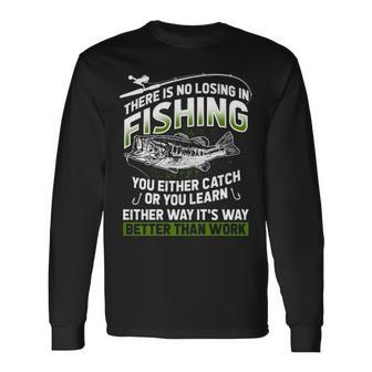 Catch Or Learn Long Sleeve T-Shirt - Seseable