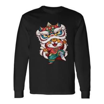 Chinese Zodiac New Year Of The Tiger Long Sleeve T-Shirt - Monsterry