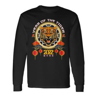 Chinese Zodiac Tiger 2022 The Year Of The Tiger 2022 Men Women Long Sleeve T-Shirt T-shirt Graphic Print - Thegiftio UK
