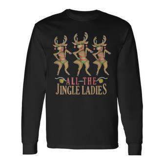 Chrismas Jingle Ladies Long Sleeve T-Shirt - Thegiftio UK