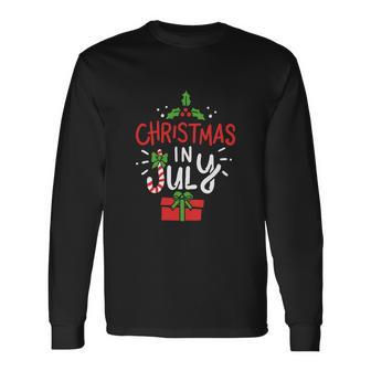 Christmas In July Beach Summer Hawaiian Long Sleeve T-Shirt - Thegiftio