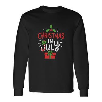 Christmas In July Beach Summer Hawaiian Long Sleeve T-Shirt - Thegiftio