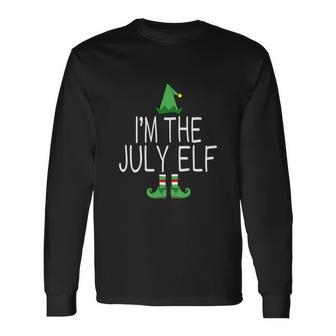Christmas In July Im The July Elf Long Sleeve T-Shirt - Monsterry