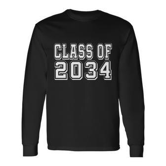 Class Of 2034 Grow With Me Tshirt Long Sleeve T-Shirt - Monsterry CA