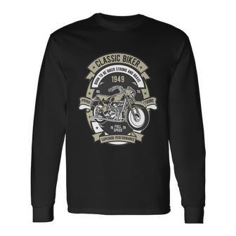 Classic Biker Long Sleeve T-Shirt - Monsterry