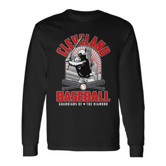 Cleveland Baseball Guardians Of The Diamond Tshirt Long Sleeve T-Shirt - Monsterry CA