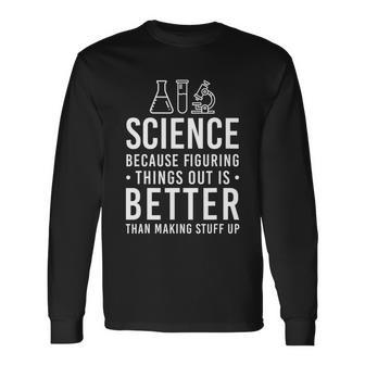 Cool Science Art Men Women Biology Chemistry Science Teacher Long Sleeve T-Shirt - Monsterry CA