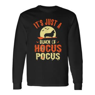 Corgi Hocus Pocus Halloween Long Sleeve T-Shirt - Seseable