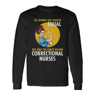 Correctional Nurse V2 Long Sleeve T-Shirt - Monsterry CA