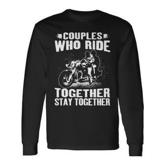 Couples Who Ride Long Sleeve T-Shirt - Seseable