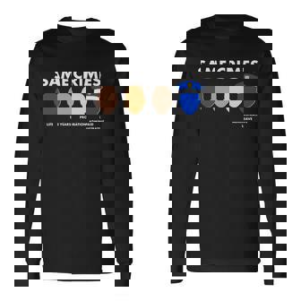 Same Crimes Black Lives Matter Long Sleeve T-Shirt - Thegiftio UK