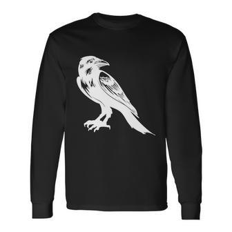 Crow Halloween Quote Long Sleeve T-Shirt - Monsterry AU