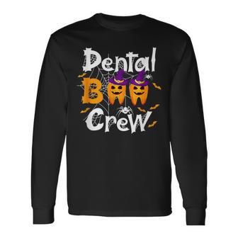 Cute Dental Boo Crew Pumpkin Dentist Halloween Costume Men Women Long Sleeve T-Shirt T-shirt Graphic Print - Thegiftio UK