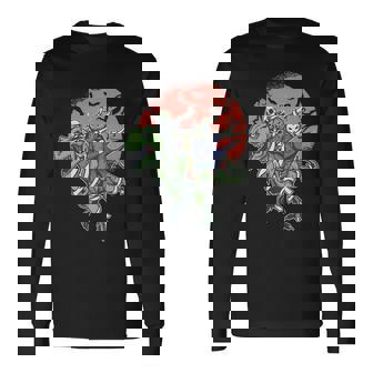 Dabbing Halloween Characters V2 Long Sleeve T-Shirt - Thegiftio