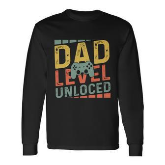 Dad Level Unlocked V2 Long Sleeve T-Shirt - Monsterry DE