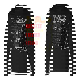 In My Darkest Hour I Reached For A Hand Found A Paw Long Sleeve T-Shirt - Thegiftio