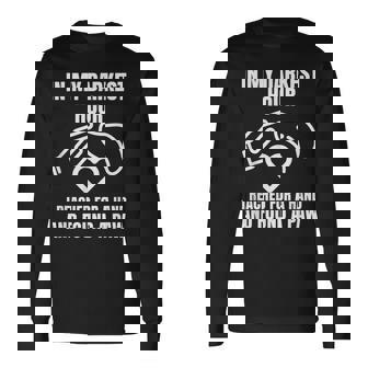 In My Darkest Hour I Reached For A Hand And Found A Paw Long Sleeve T-Shirt - Thegiftio