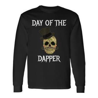 Day Of The Dapper Halloween Trick Or Treat Long Sleeve T-Shirt - Seseable