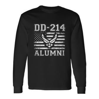 Dd214 Us Air Force Alumni Military Veteran Retirement Long Sleeve T-Shirt - Monsterry