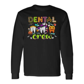 Dental Boo Crew Halloween Dentist Assistant V2 Long Sleeve T-Shirt - Seseable