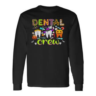 Dental Boo Crew Halloween Dentist Assistant V3 Long Sleeve T-Shirt - Seseable
