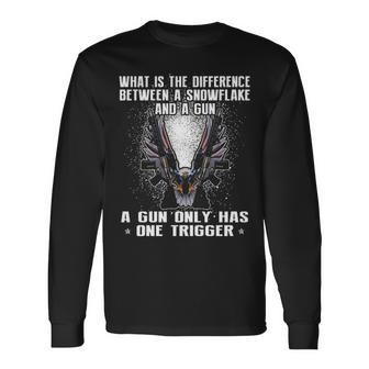 Difference Snowflake Long Sleeve T-Shirt - Seseable