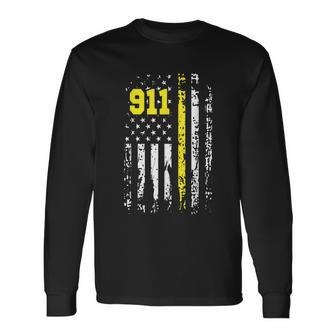 Dispatcher 911 First Responder Usa Dispatcher Long Sleeve T-Shirt - Monsterry UK