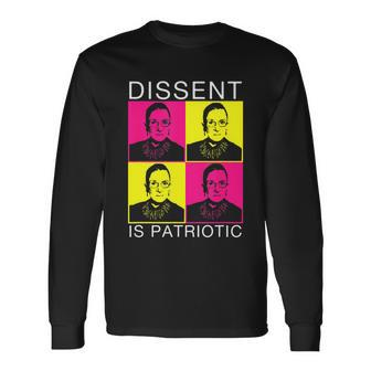 Dissent Is Patriotic Reproductive Rights Feminist Rights Long Sleeve T-Shirt - Monsterry AU