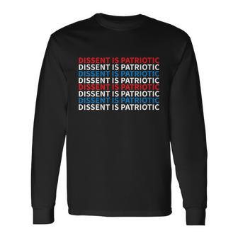 Dissent Is Patriotic Shirt Collar Rbg I Dissent Long Sleeve T-Shirt - Monsterry UK