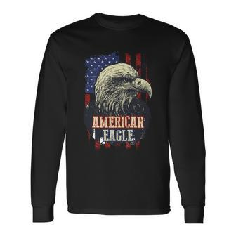 Eagle Mullet 4Th Of July Merica Patriotic American Flag Usa Cool Long Sleeve T-Shirt - Monsterry CA