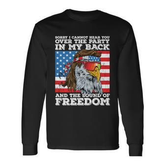 Eagle Mullet Party In The Back Sound Of Freedom 4Th Of July Long Sleeve T-Shirt - Monsterry AU