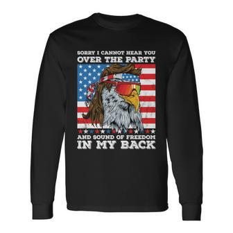 Eagle Mullet Sound Of Freedom Party In The Back 4Th Of July V2 Long Sleeve T-Shirt - Monsterry DE