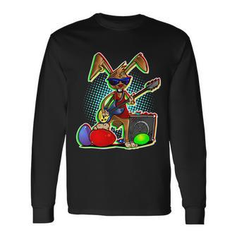 Easter Rock Bunny Tshirt Long Sleeve T-Shirt - Monsterry AU