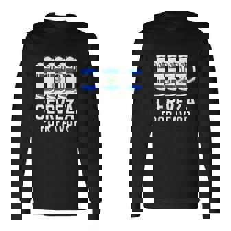 El Salvador Cerveza Por Favor Flag Long Sleeve T-Shirt - Thegiftio