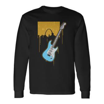 Electric Guitar Musical Instrument Long Sleeve T-Shirt - Monsterry UK