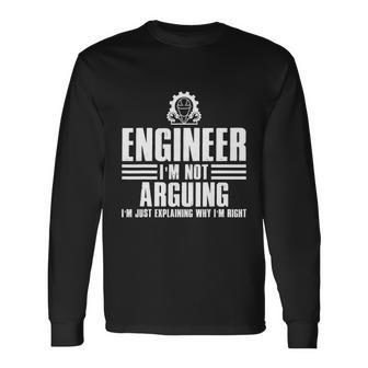 Engineer Art Mechanic Electrical Engineering Long Sleeve T-Shirt - Monsterry DE