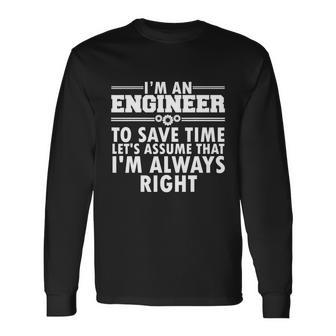 Engineer Mechanic Electrical Engineering Shirt Long Sleeve T-Shirt - Monsterry DE