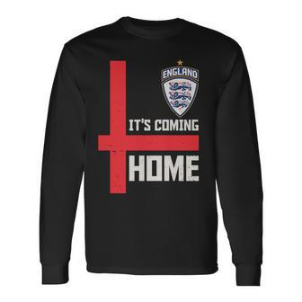 England Its Coming Home Soccer Jersey Futbol Long Sleeve T-Shirt - Monsterry AU