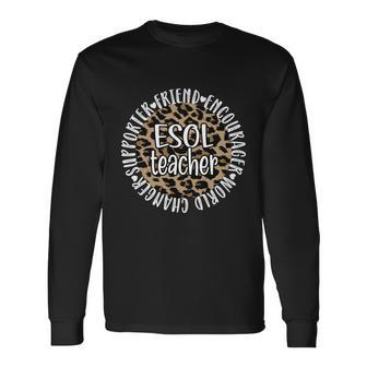 Esol Teacher Appreciation Esol Teaching English Teacher Long Sleeve T-Shirt - Monsterry UK