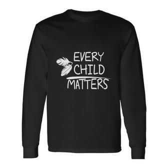 Every Child Matters Feathers Orange Day Long Sleeve T-Shirt - Monsterry