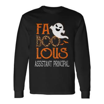 Faboolous Assistant Principal On Halloween Party Ghost Long Sleeve T-Shirt - Monsterry