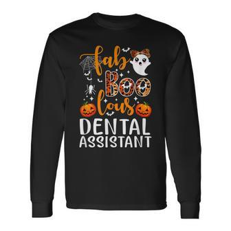 Faboolous Dental Assistant Dental Assistant Halloween Long Sleeve T-Shirt - Seseable