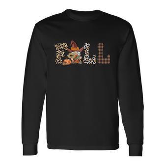 Fall Pumpkin Thanksgiving Quote V3 Long Sleeve T-Shirt - Monsterry CA