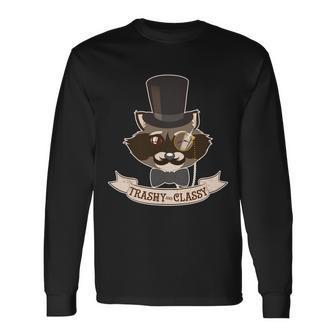 Fancy Trashy Classy Raccoon Long Sleeve T-Shirt - Thegiftio UK