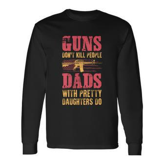 Father Daughter Fathers Day Dad Long Sleeve T-Shirt - Monsterry