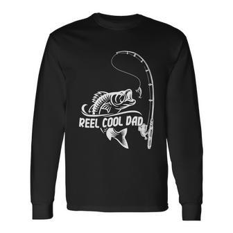 Fathers Day Fathers Dad Daddy Fishing Reel Cool Dad Long Sleeve T-Shirt - Thegiftio UK